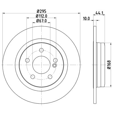 צלחות בלם TRW למרצדס בנץ A-CLASS / מרצדס בנץ B-CLASS 2012-2026 ועוד 2 דגמים