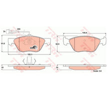 טען תמונה למציג הגלריה, צלחות בלם TRW לפיאט MULTIPLA 2001-2008