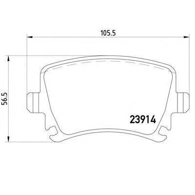 רפידות בלם אחורי TRW לסקודה OCTAVIA / סיאט LEON 2001-2026