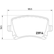 Load image into Gallery viewer, רפידות בלם אחורי TRW לסקודה OCTAVIA / סיאט LEON 2001-2026