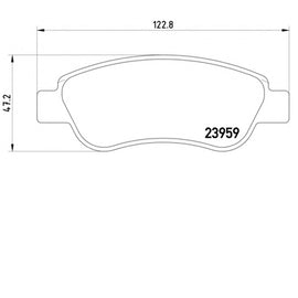 רפידות בלם קדמי TRW לטויוטה AYGO 2012-2021