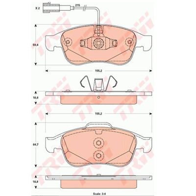 צלחות בלם TRW לאלפא רומיאו GIULIETTA 2010-2026