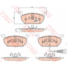 Load image into Gallery viewer, צלחות בלם TRW לסקודה OCTAVIA / פולקסווגן GOLF 2012-2026