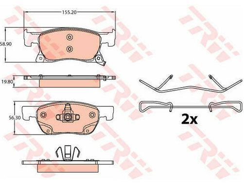 צלחות בלם TRW לשברולט CRUZE / אופל ASTRA 2015-2026