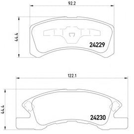 רפידות בלם קדמי TRW למיצובישי SPACE 2014-2022