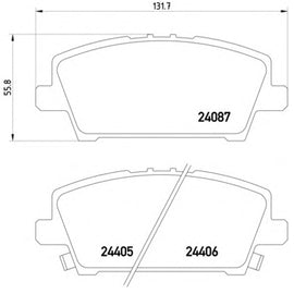 רפידות בלם קדמי TRW להונדה CIVIC 2006-2022