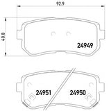 רפידות בלם אחורי TRW לקיה SPORTAGE / קיה PICANTO 2005-2022 ועוד 10 דגמים