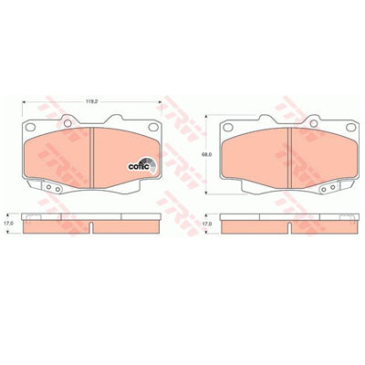 צלחות בלם TRW לטויוטה HILUX 2002-2026