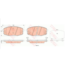 Load image into Gallery viewer, רפידות בלם קדמי TRW לקיה FORTE 2010-2012