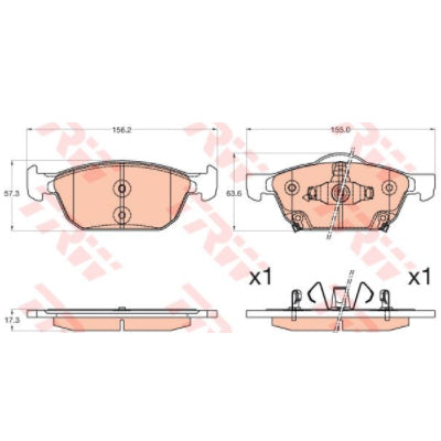 צלחות בלם TRW להונדה CIVIC 2012-2026