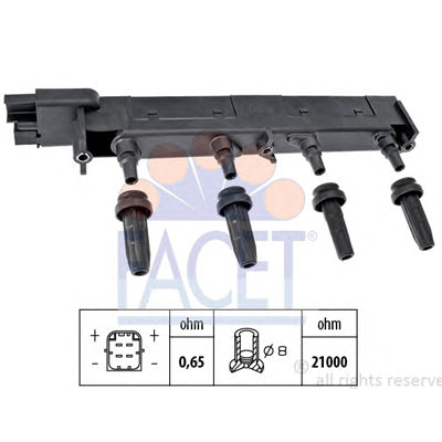 סליל הצתה VALEO לסיטרואן C4 / סיטרואן XSARA 2000-2026 ועוד 3 דגמים