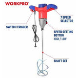 מערבל צבע חשמלי מקצועי 1400W תוצרת WORKPRO