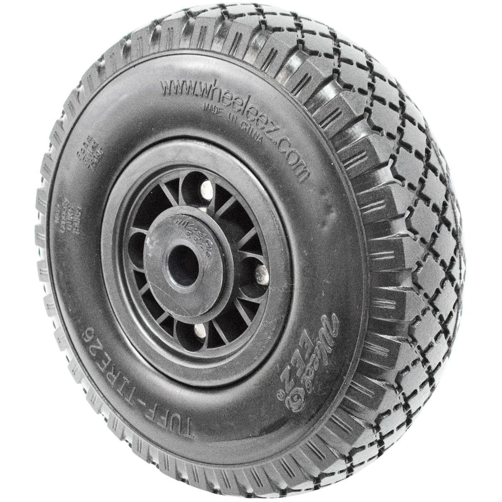 גלגל בלון מוקצף 26 ס״מ Tuff-Tire כולל סט תותבים לצירים 13/16/20/25 מ״מ כושר העמסה 68 ק״ג דגם WZ1-26TT-PB תוצרת Wheeleez