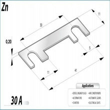 Load image into Gallery viewer, נתיך סריאל פרלל 30A ZEEMAN - יחידה בודדת