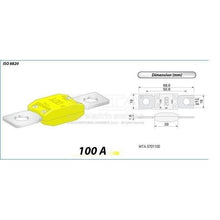 Load image into Gallery viewer, נתיך עומס MEGA 100A ZEEMAN - יחידה בודדת