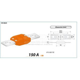 נתיך עומס MEGA 150A ZEEMAN - יחידה בודדת