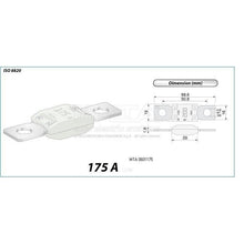 Load image into Gallery viewer, נתיך עומס MEGA 175A ZEEMAN - יחידה בודדת