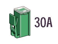 Load image into Gallery viewer, נתיך תפס קטן 30A ירוק ZEEMAN - יחידה בודדת